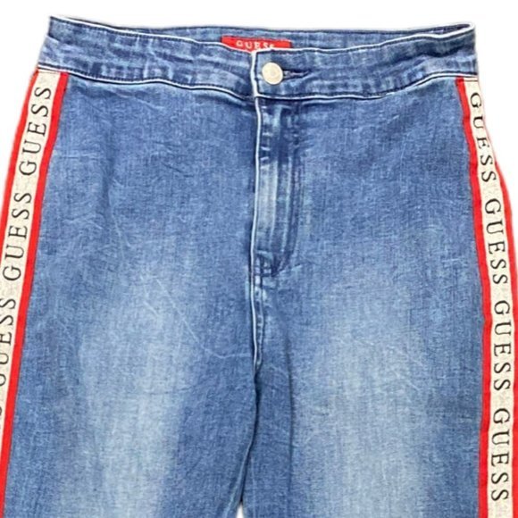 Guess Logo Tape Skinny Jeans - Picture 2 of 8